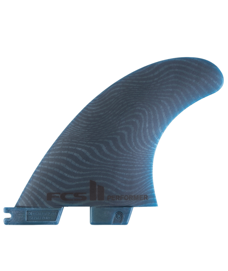 FCS Ii Performer Neo Glass Medium Pacific Tri Fins in Pacific