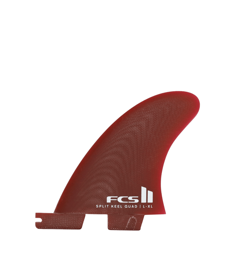 FCS Ii Split Keel Pg Quad Fins Rust L-Xl in Rust