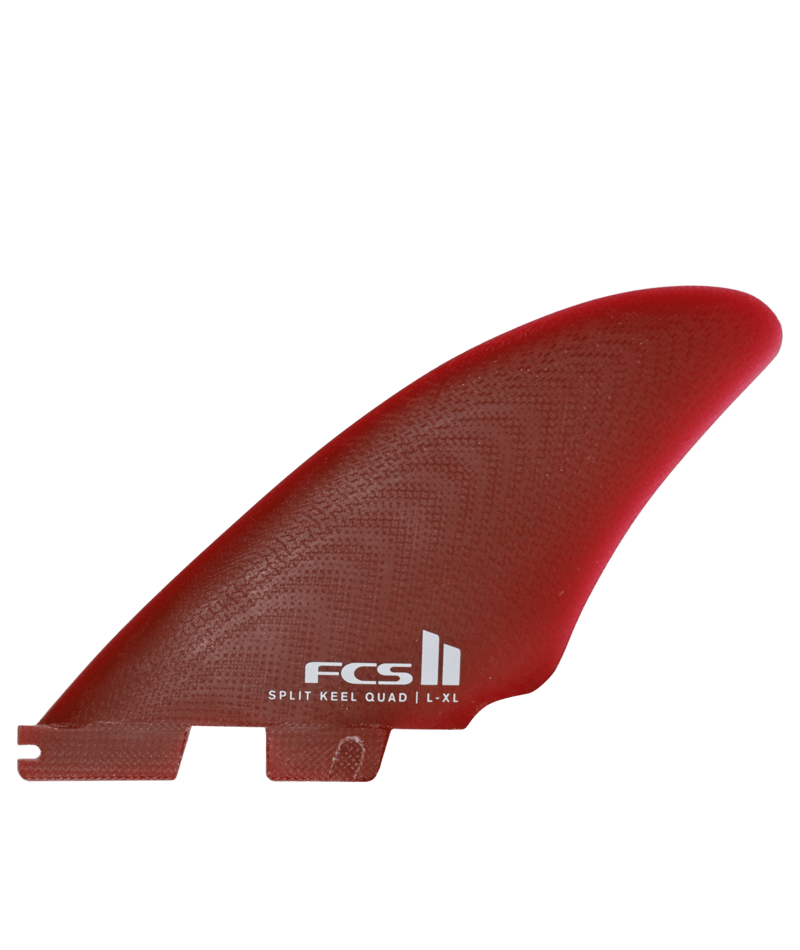 FCS Ii Split Keel Pg Quad Fins Rust L-Xl in Rust