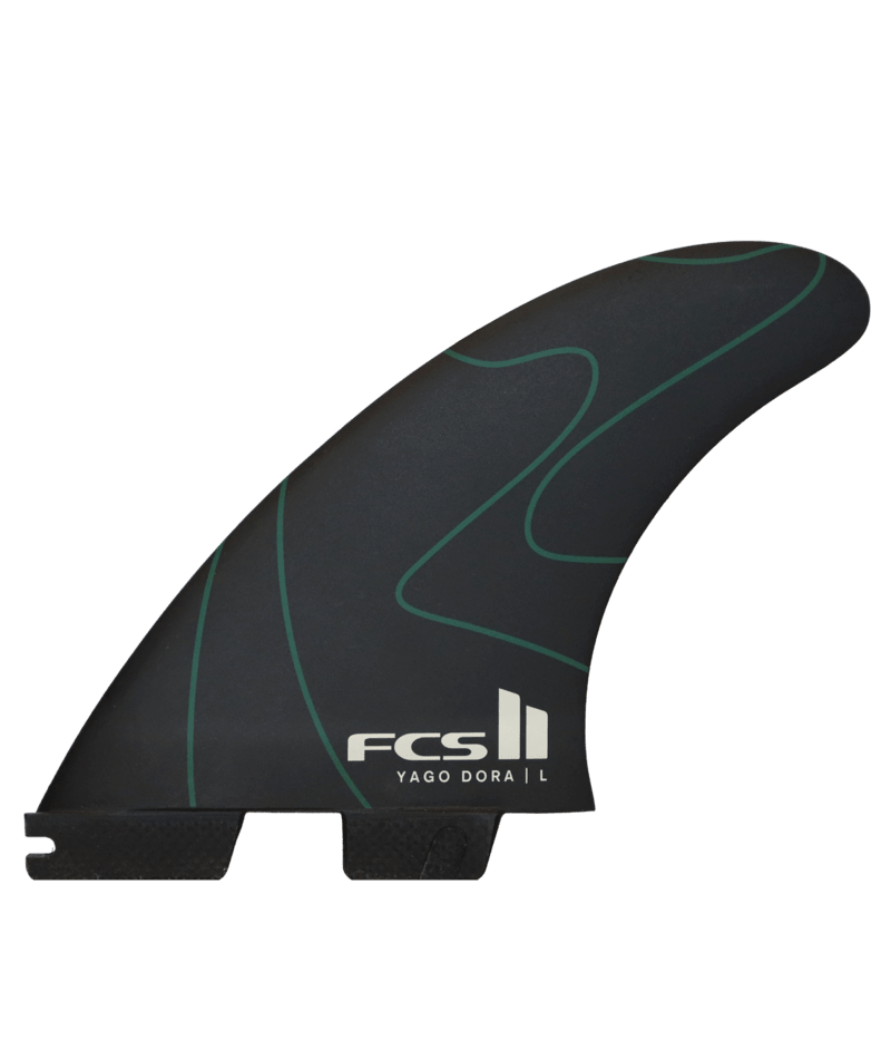 FCS Ii Yago Dora Pc Tri Fins Pulse Green Medium in Pulse Green