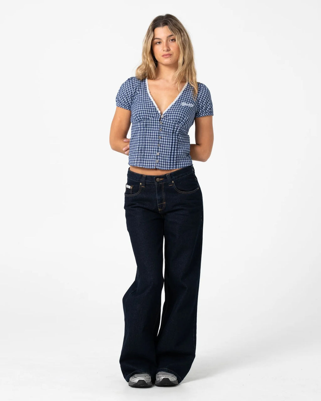 Rusty Peggy Sue Button Down Blouse