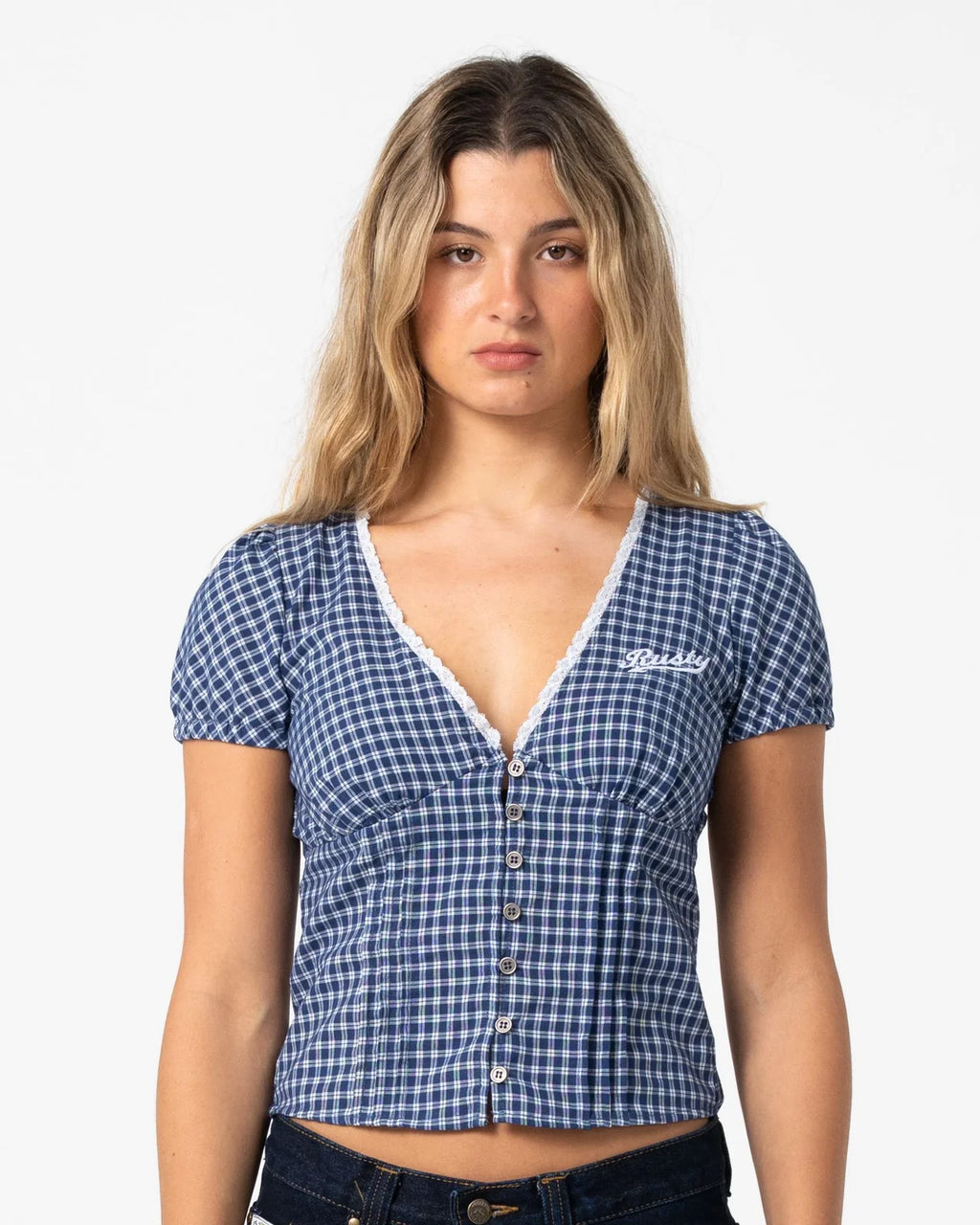 Rusty Peggy Sue Button Down Blouse