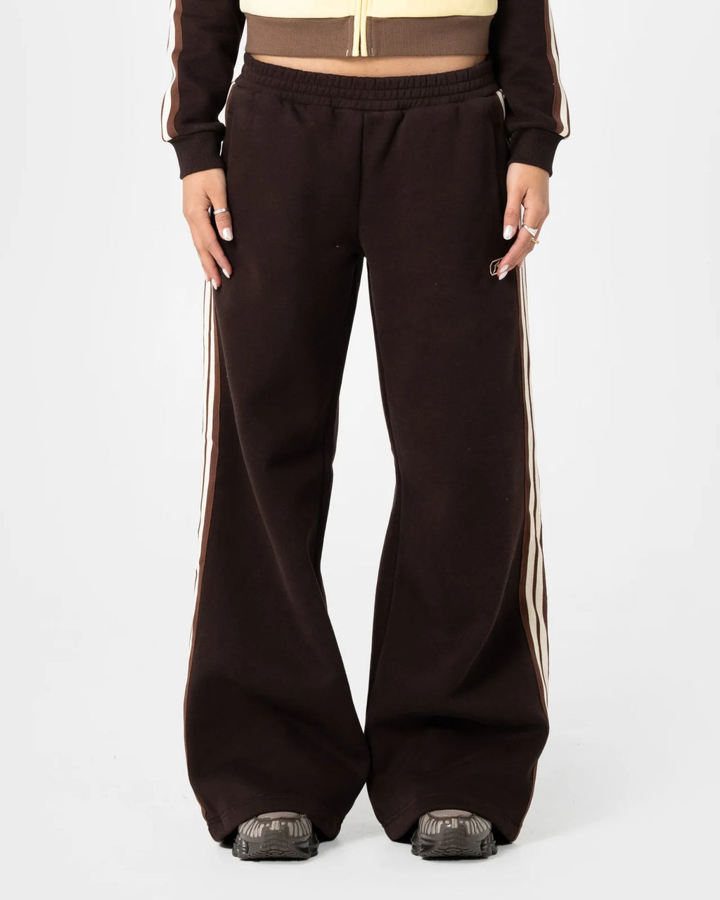 Rusty Toffee Wide Leg Fleece Pant