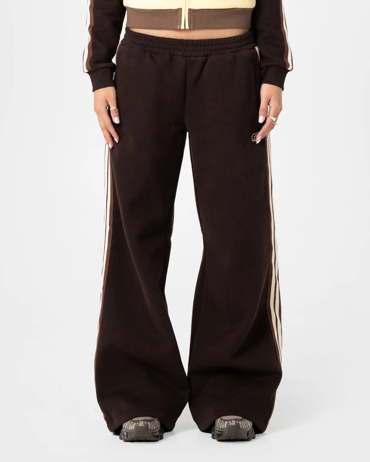 Rusty Toffee Wide Leg Fleece Pant