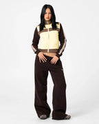 Rusty Toffee Wide Leg Fleece Pant