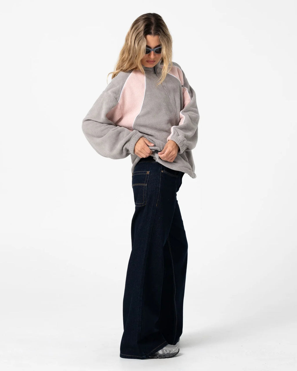 Rusty Two Tides Zip Through Sherpa Fleece
