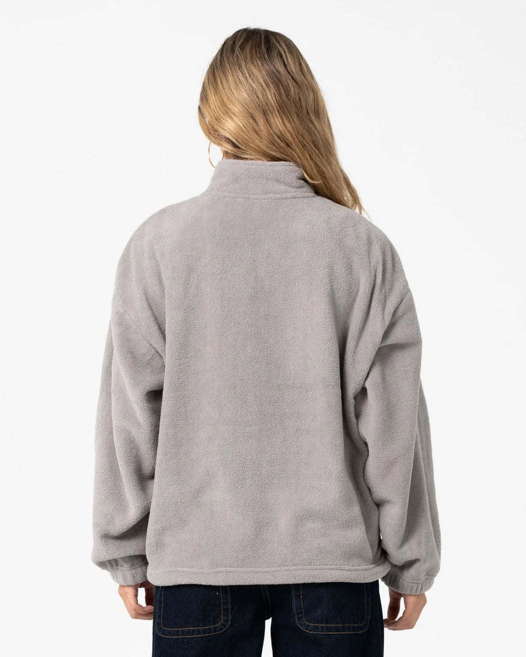 Rusty Two Tides Zip Through Sherpa Fleece