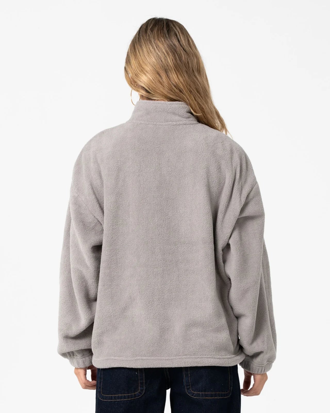 Rusty Two Tides Zip Through Sherpa Fleece