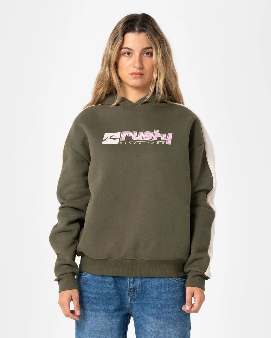 Rusty Hailstone Oversized Hooded Fleece