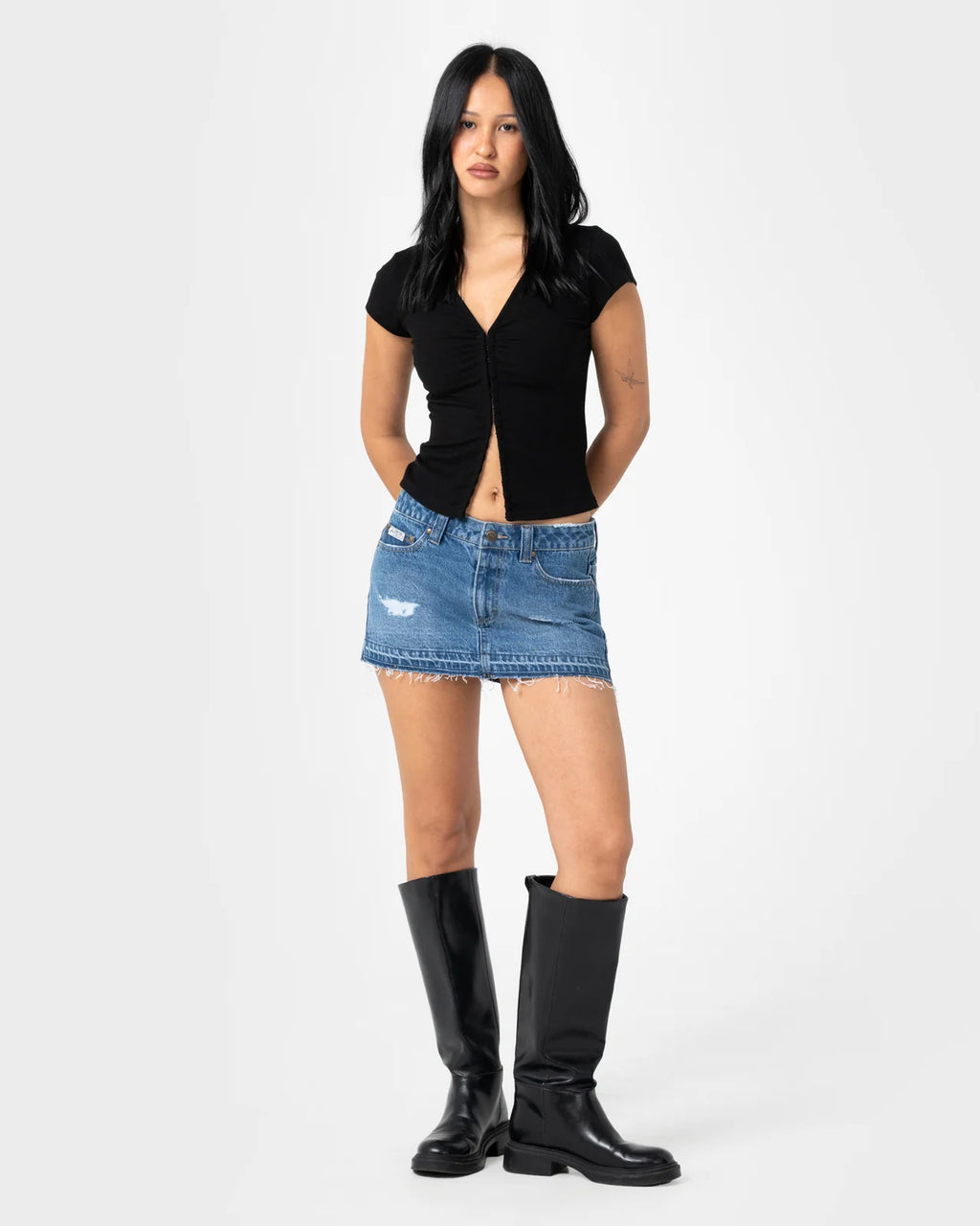 Rusty Im Hooked Cap Sleeve Fashion Top