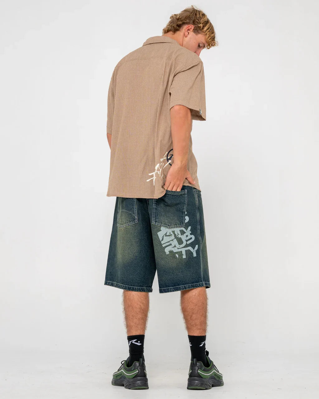 Rusty Stone Cold Baggy Jort