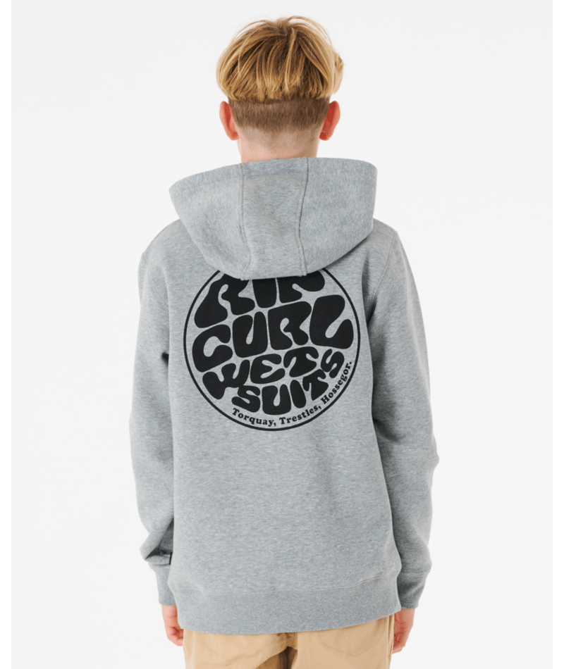 Rip Curl Wetsuit Icon Hood-Kid in GREY MARLE