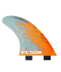 FCS Pc-7 Orange Smoke Tri Retail Fins in Orange