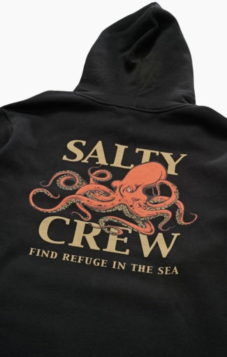Salty Crew Ink Sling Mw Hood in BLACK