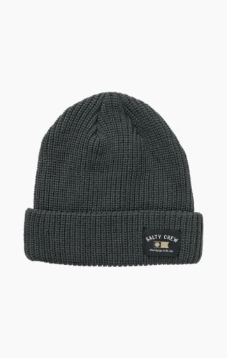 Salty Crew Nautical Beanie in COAL