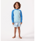 Rip Curl Icons Uv Brushed L/S-Boy in BLUE GUM