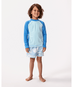 Rip Curl Icons Uv Brushed L/S-Boy in BLUE GUM