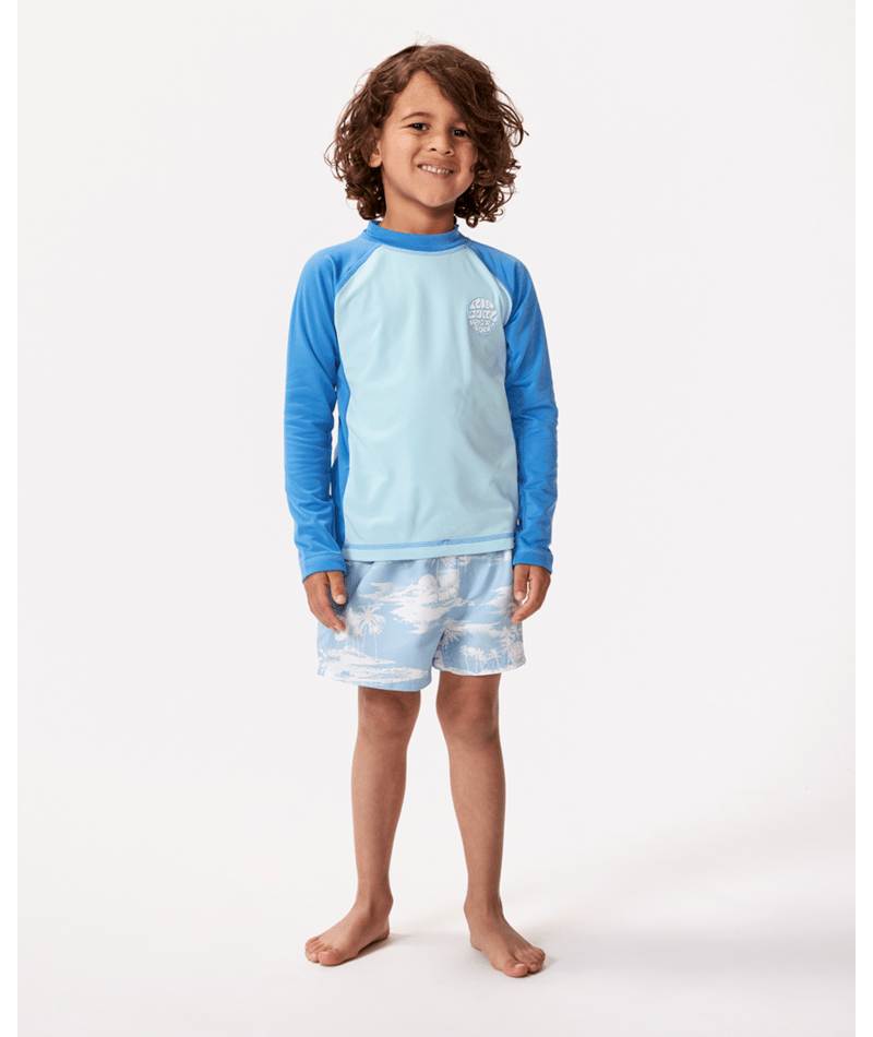 Rip Curl Icons Uv Brushed L/S-Boy in BLUE GUM