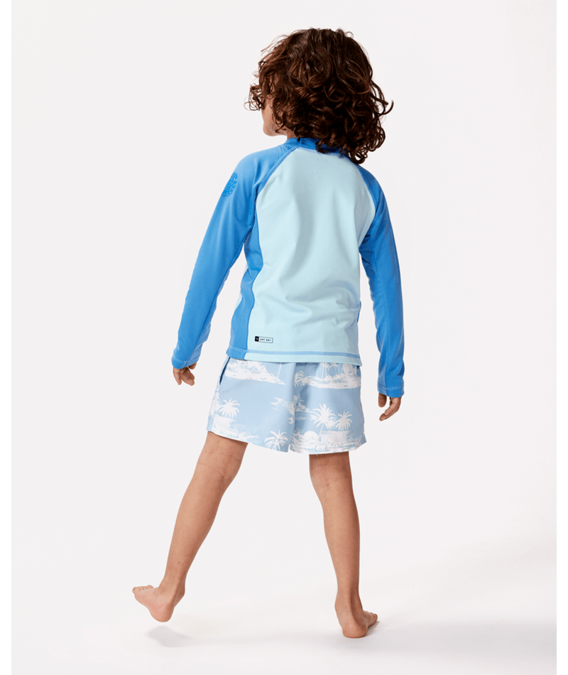 Rip Curl Icons Uv Brushed L/S-Boy in BLUE GUM