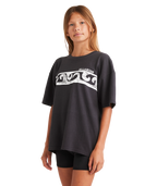 Billabong Wave Fade Jnr Tee in OFF BLACK