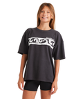 Billabong Wave Fade Jnr Tee in OFF BLACK