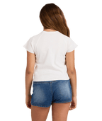 Billabong Sundown Bloom Ringer Tee in SALT CRYSTAL