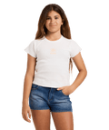 Billabong Sundown Bloom Ringer Tee in SALT CRYSTAL