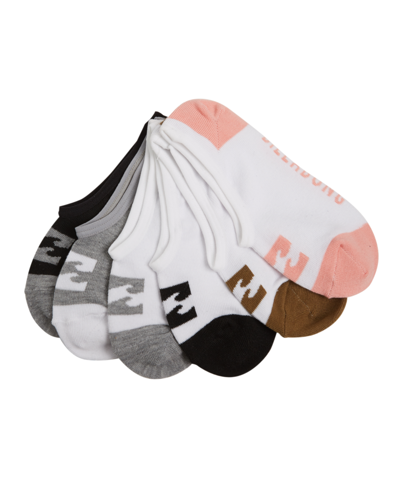 Billabong Invisible Sock Box Set in GREY MARLE