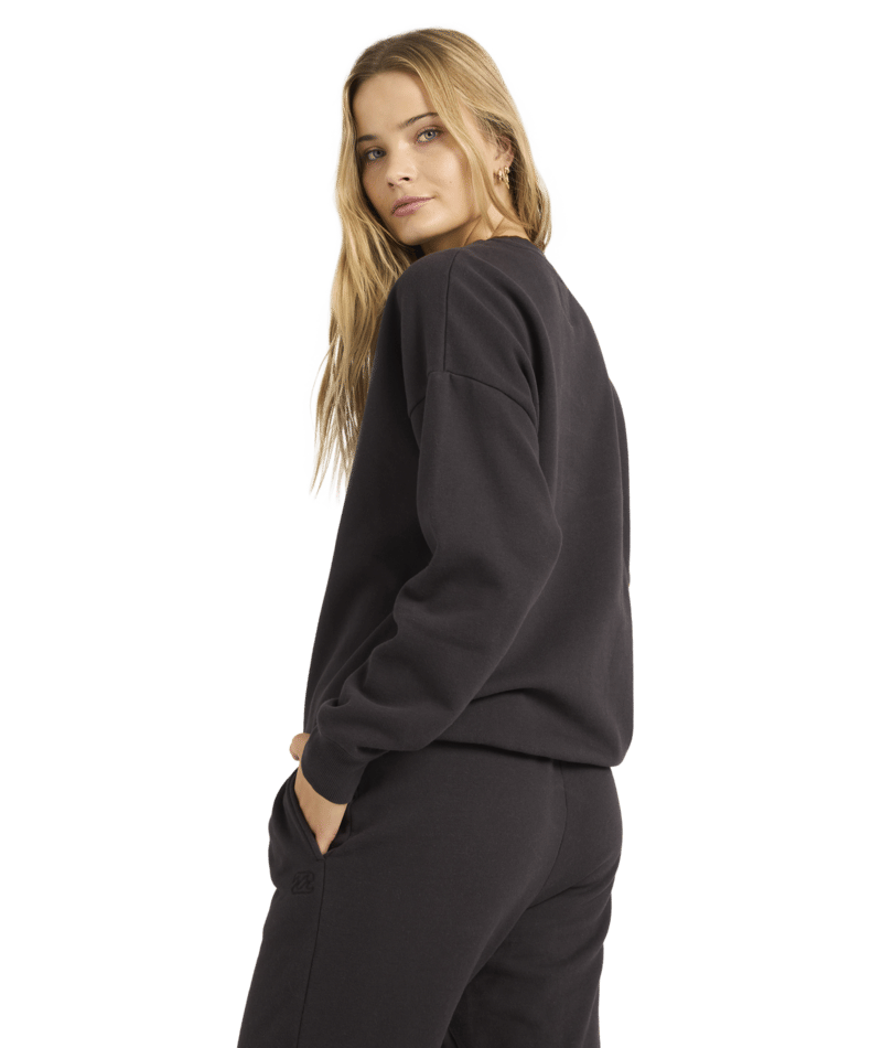 Billabong Wave Essentials Crew in OFF BLACK