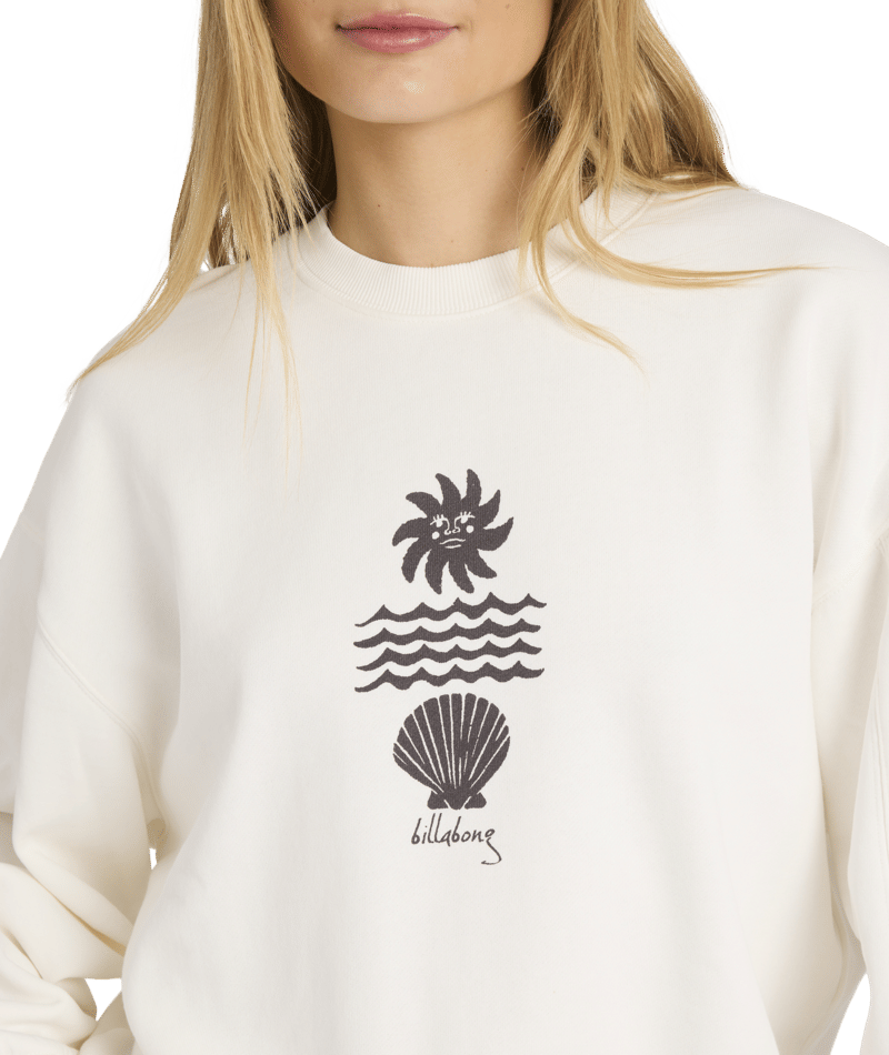 Billabong Sol Mate Kendal Crew in SALT CRYSTAL