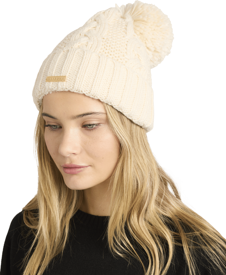 Billabong Cozy Up Beanie in WHITE CAP