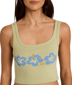 Billabong Omari Bloom Tank in SMOKE GREEN