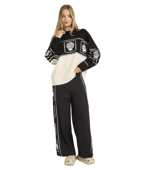 Billabong Sea Side Dreamer Sweater in BLACK SANDS