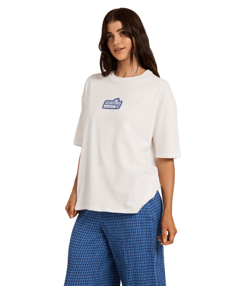 Billabong Sunsets Tee in SALT CRYSTAL
