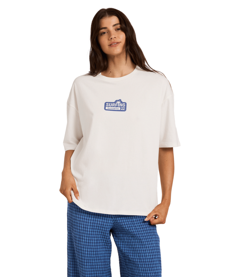 Billabong Sunsets Tee in SALT CRYSTAL