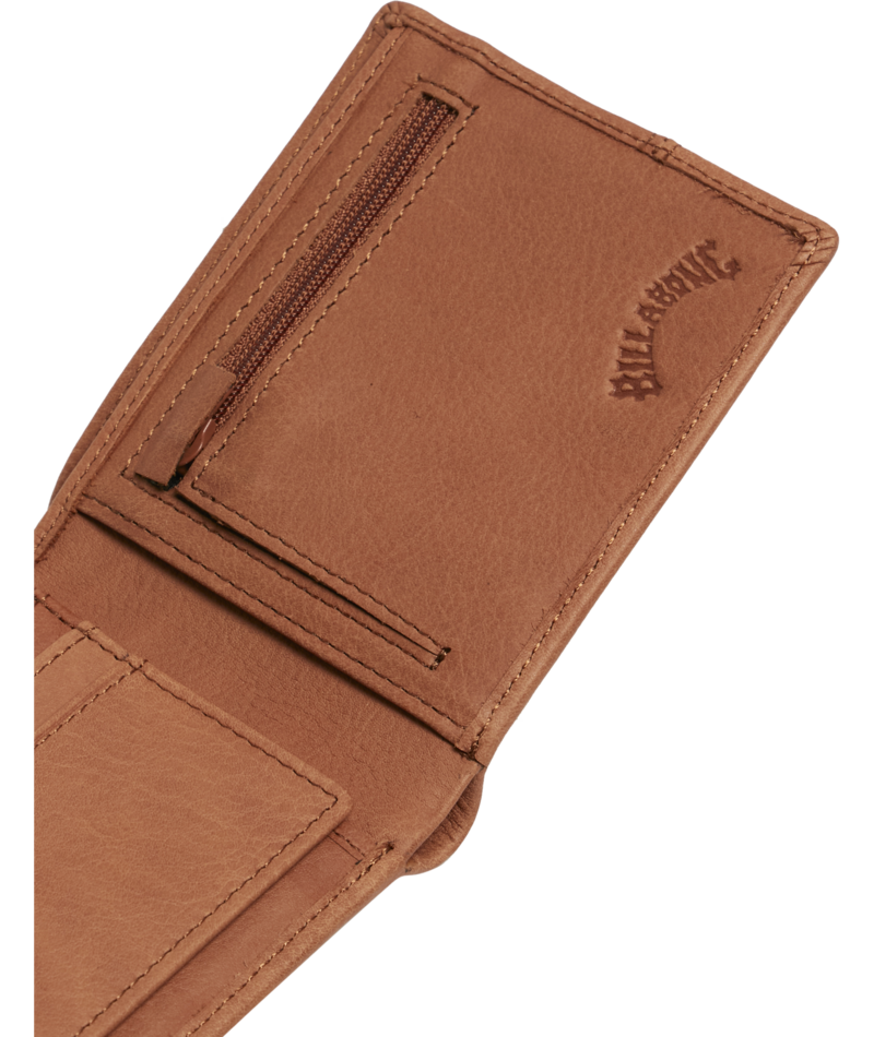 Billabong Dimension 2in1 Leather Wallet in TAN