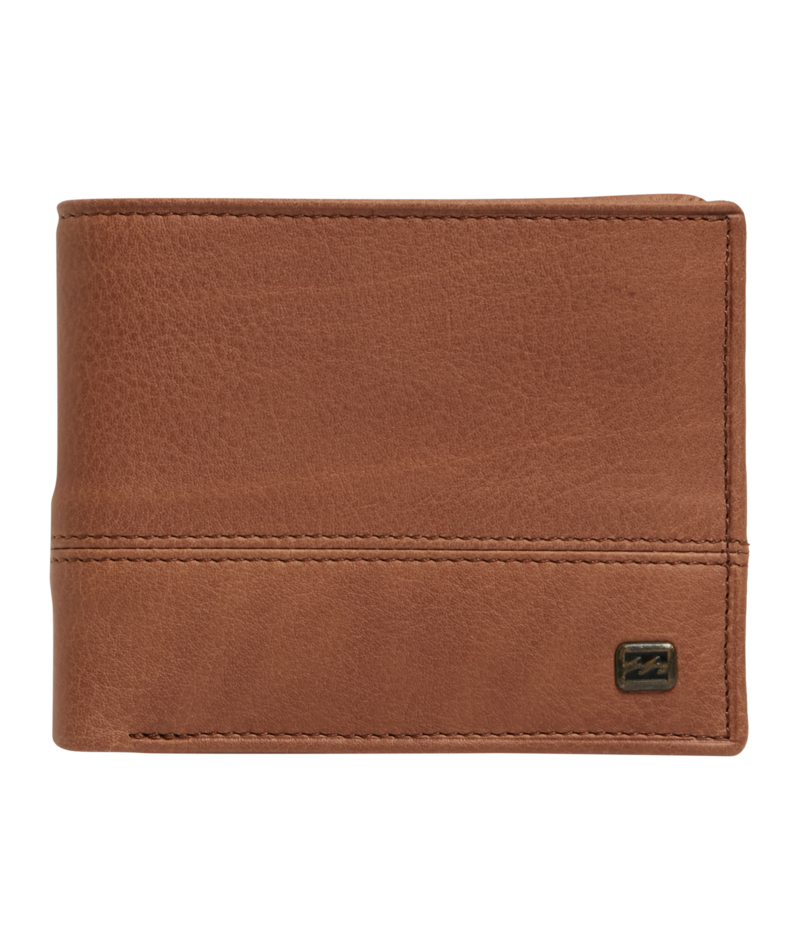 Billabong Dimension 2in1 Leather Wallet in TAN