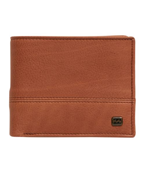 Billabong Dimension 2in1 Leather Wallet in TAN
