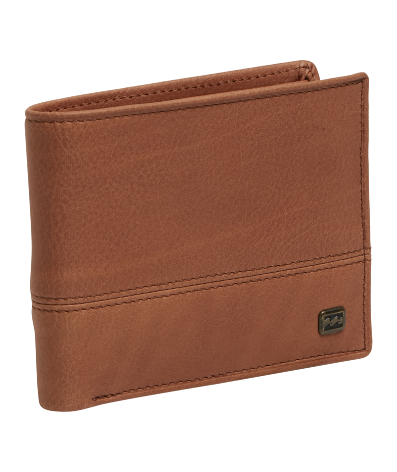 Billabong Dimension 2in1 Leather Wallet in TAN