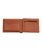 Billabong Dimension 2in1 Leather Wallet in TAN
