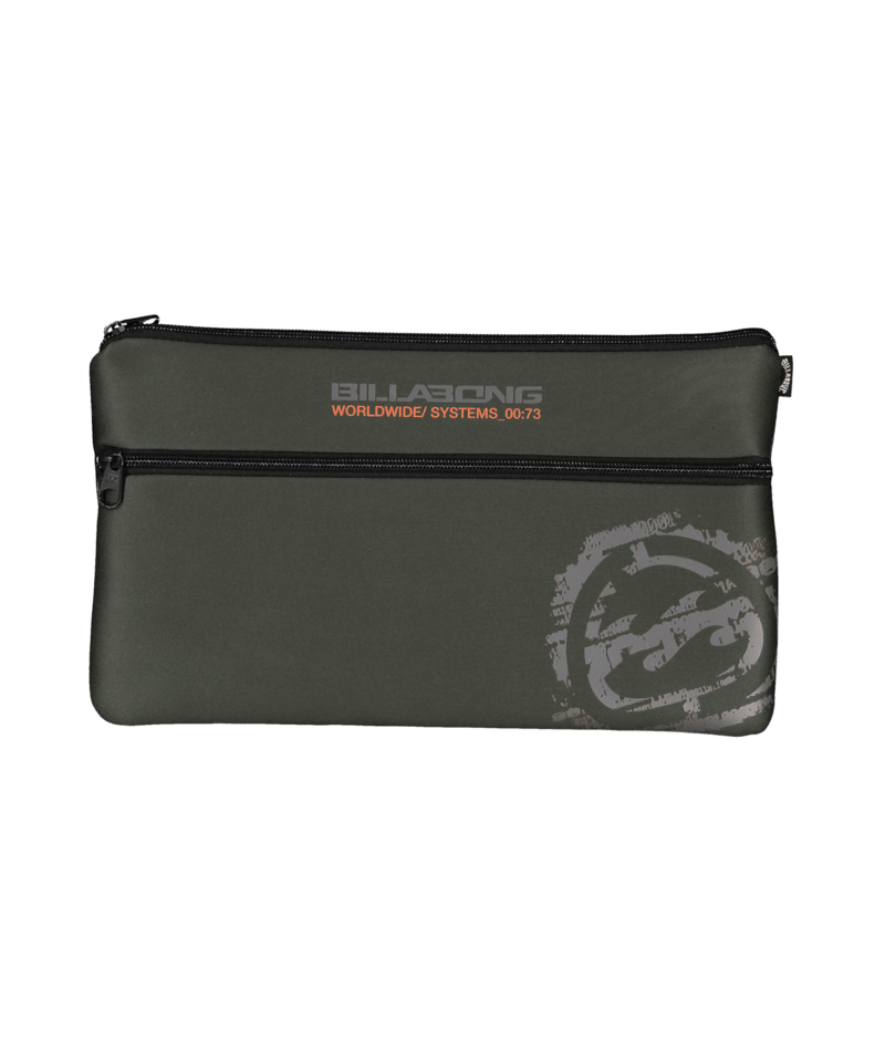 Billabong Jumbo Pencil Case in MILITARY