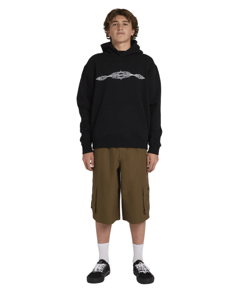 Billabong Triple Up Pop Hood in BLACK