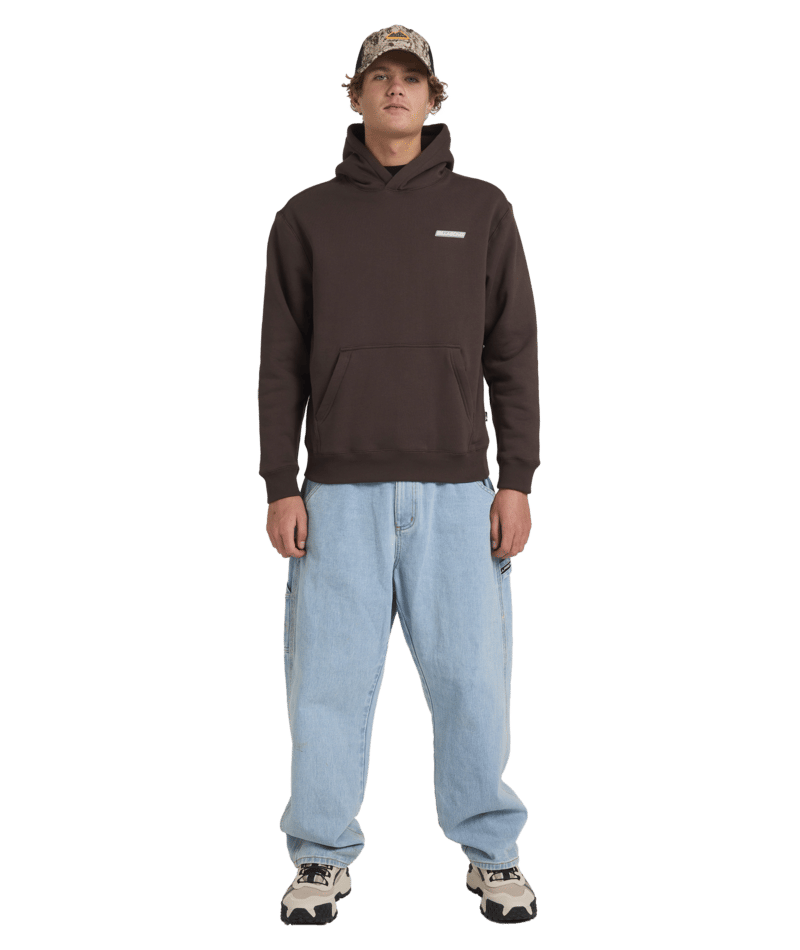 Billabong Adiv Slant Pop Hood in CHOCOLATE