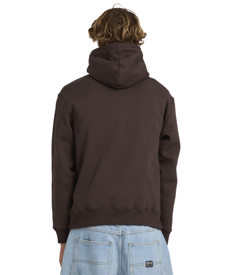 Billabong Adiv Slant Pop Hood in CHOCOLATE