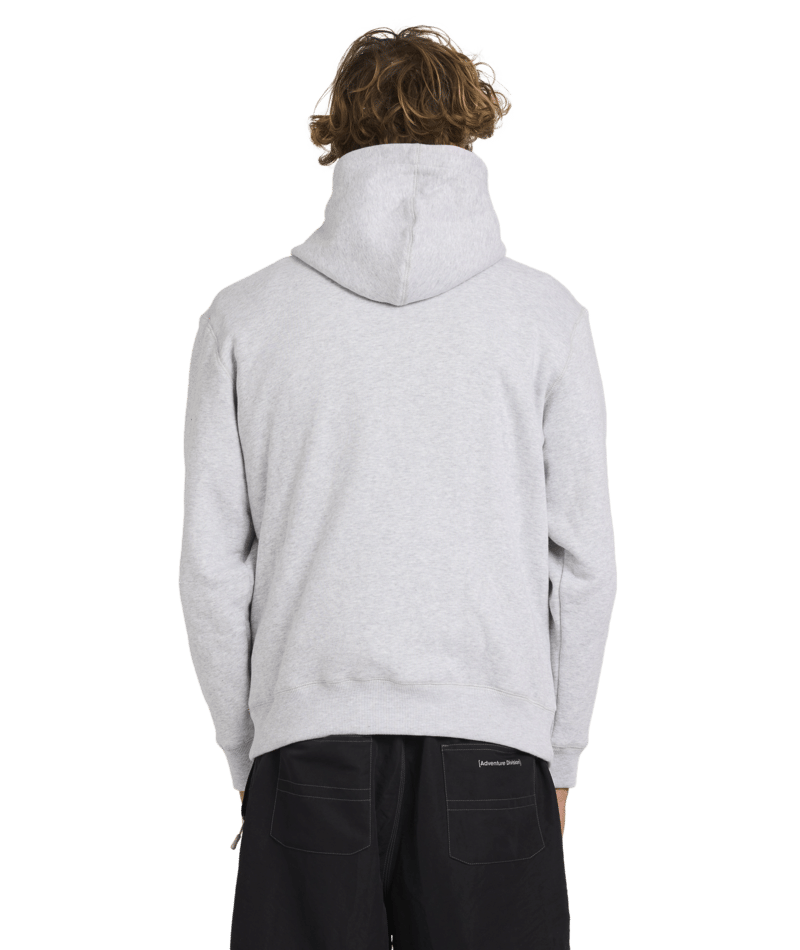 Billabong Adiv Mock Pop Hood in LIGHT GREY HEATHER