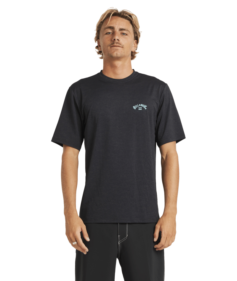 Billabong Shoreline Lf Ss in BLACK HEATHER