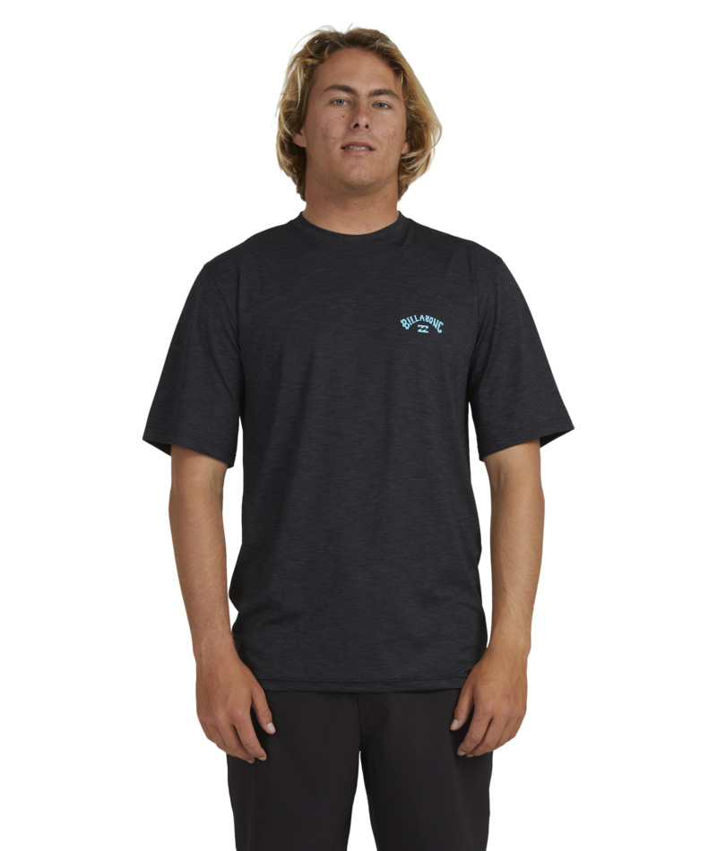 Billabong Shoreline Lf Ss in BLACK HEATHER