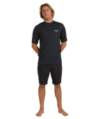 Billabong Shoreline Lf Ss in BLACK HEATHER