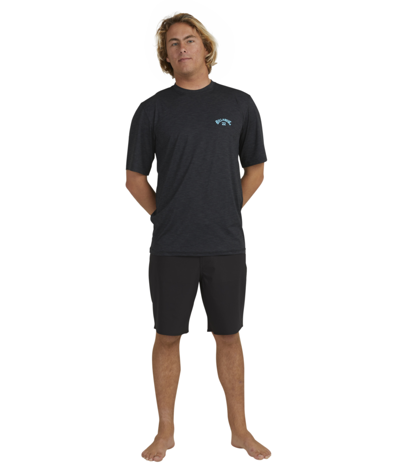 Billabong Shoreline Lf Ss in BLACK HEATHER