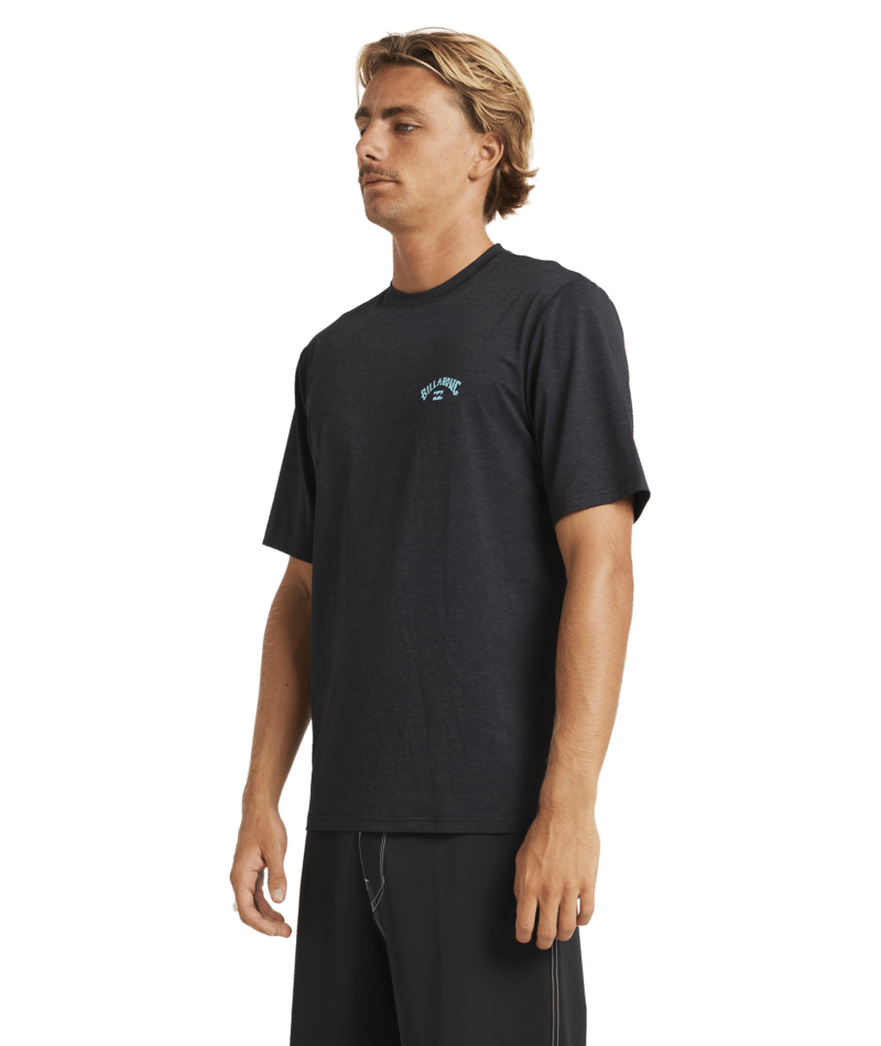 Billabong Shoreline Lf Ss in BLACK HEATHER